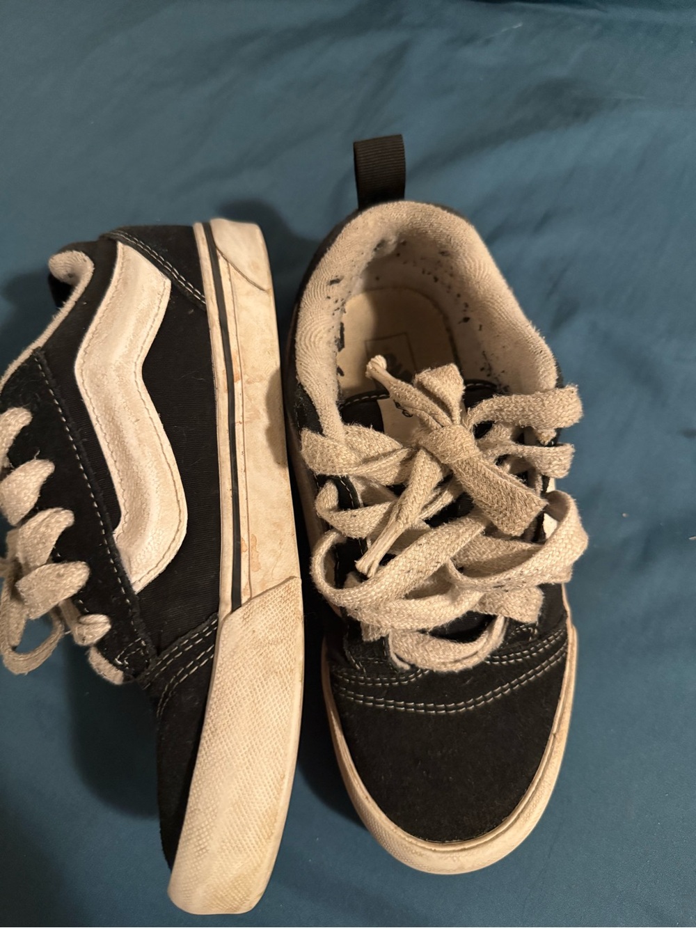 Vans Kids Black and White Old Skool Sneakers